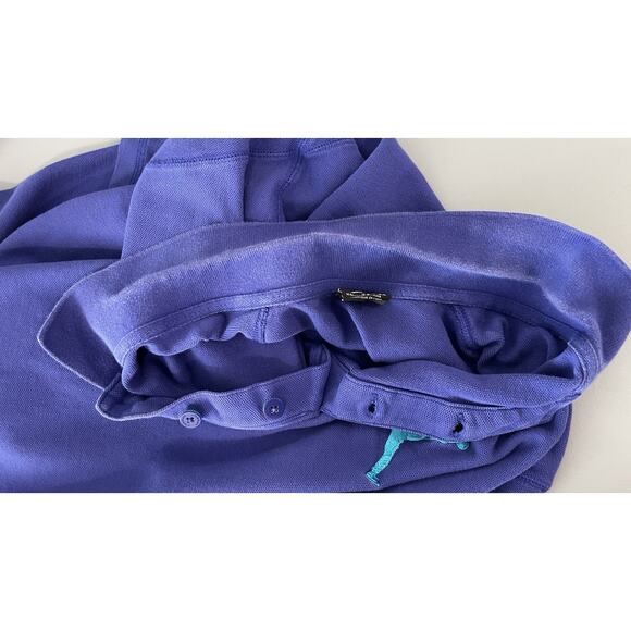 Nike Air Jordan Jumpman Polo Shirt Short Sleeve Collared Blue Purple Mens XL - Picture 7 of 10